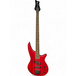 Used Jackson js23 spectra Crimson Red Trans Electric Bass Guitar