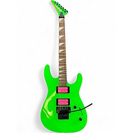 Used Jackson DK2 Dinky green and pink Solid Body Electric Guitar