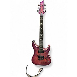 Used Schecter Guitar Research Omen Extreme 6 Magenta Solid Body Electric Guitar