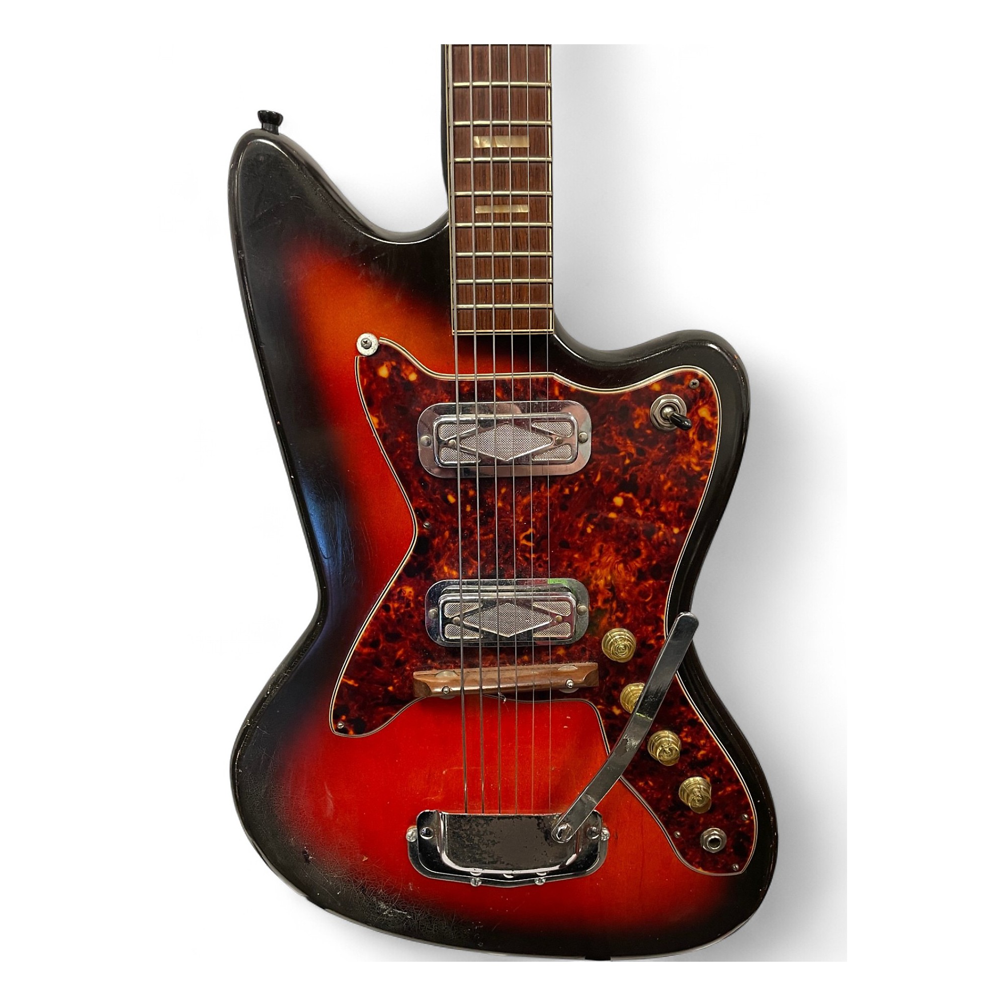 Used Silverrtone 1478 2 Tone Sunburst Solid Body Electric