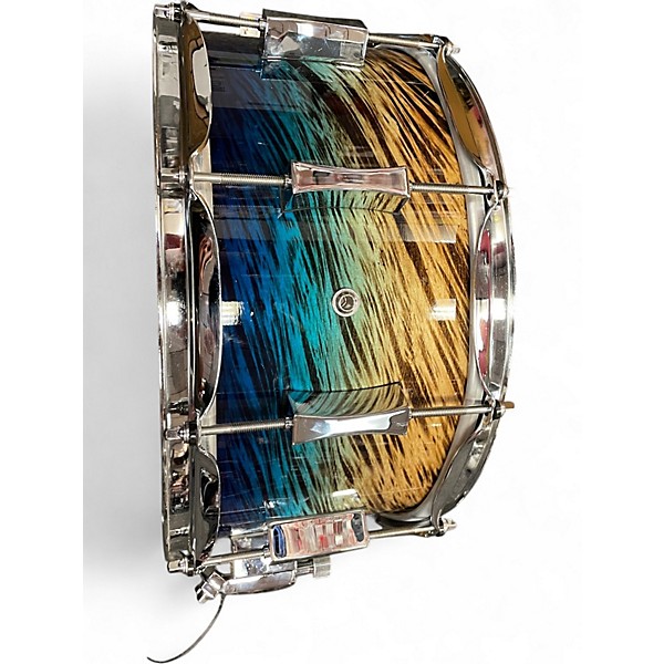 Used Pork Pie 14in BIRCH SNARE BLUE FADE DIP Drum