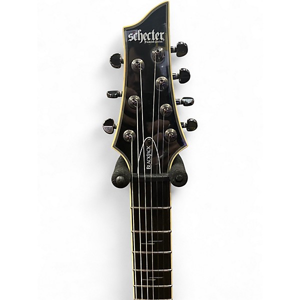 Used Schecter Guitar Research C7 Blackjack Black Solid Body Electric Guitar