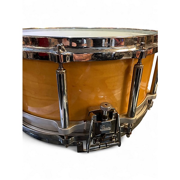 Used Pearl 6.5X14 Free Floating Snare Natural Drum