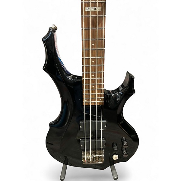 Used ESP F104 Black Electric Bass Guitar
