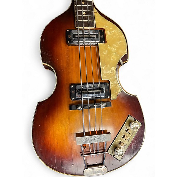 Vintage 1968 Hofner 500/1 Violin Sunburst Electric Bass Guitar