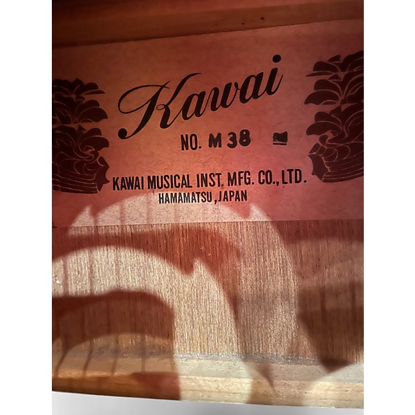 Used 1970s Kawai M38 natural Acoustic Guitar