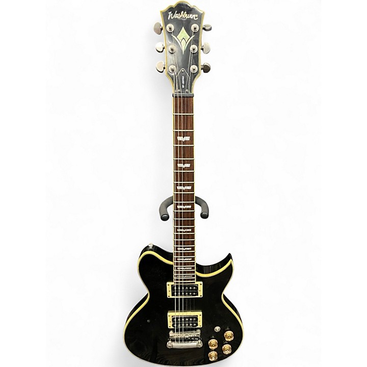 Used Washburn WI-66PRO Black Solid Body Electric Guitar