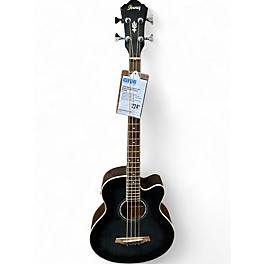 Used Ibanez AEB20E-TKS Black Acoustic Bass Guitar