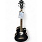 Used Ibanez AEB20E-TKS Black Acoustic Bass Guitar