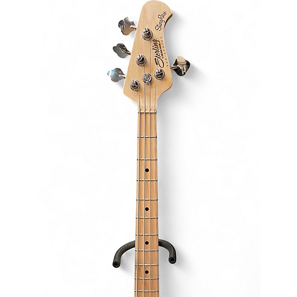 Used Sterling Ray 4 HH Candy Apple Red Electric Bass Guitar