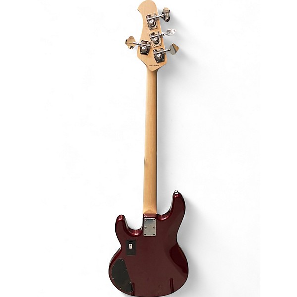 Used Sterling Ray 4 HH Candy Apple Red Electric Bass Guitar