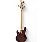 Used Sterling Ray 4 HH Candy Apple Red Electric Bass Guitar