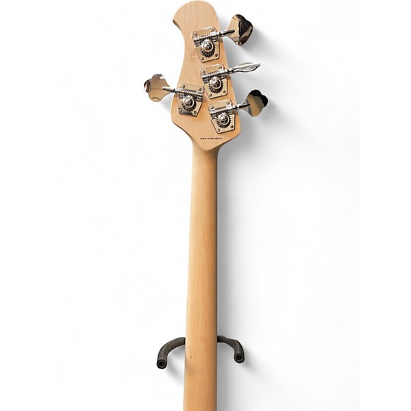 Used Sterling Ray 4 HH Candy Apple Red Electric Bass Guitar