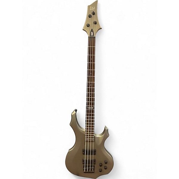 Used Esp Ltd F204 Silver Electric Bass Guitar