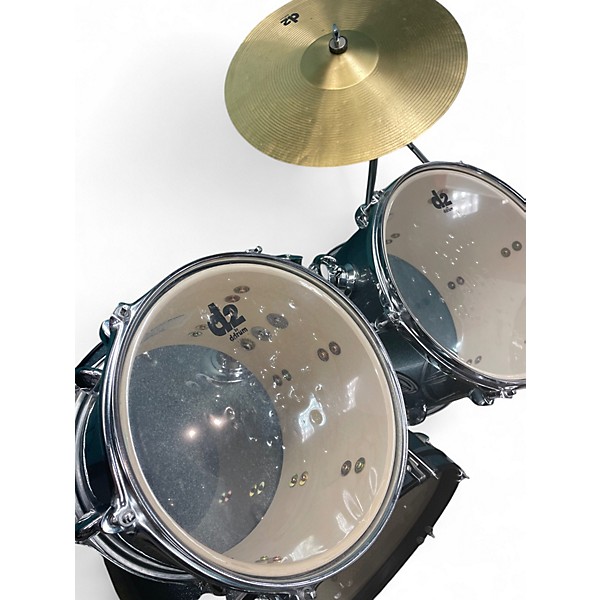 Used ddrum 5 Piece D2 AQUA SPARKLE Drum Kit