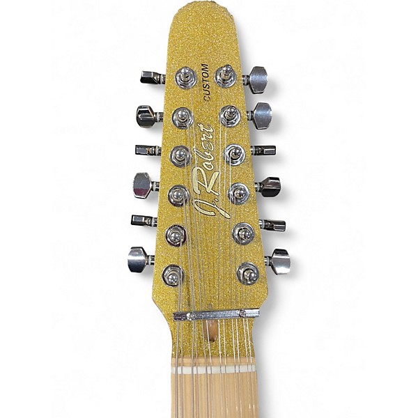 Used J. Robert 12 STRING T-STYLE YELLOW SPARKLE Hollow Body Electric Guitar