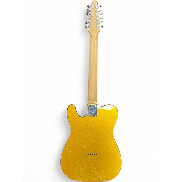 Used J. Robert 12 STRING T-STYLE YELLOW SPARKLE Hollow Body Electric Guitar