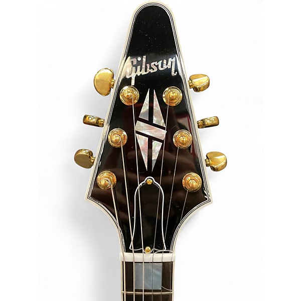 Used Gibson CUSTOM SHOP FLYING V Ebony Solid Body Electric Guitar