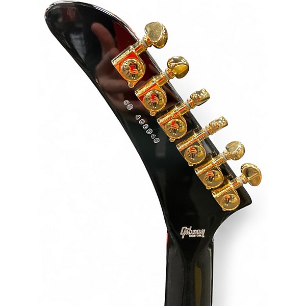 Used Gibson Explorer Custom Ebony Solid Body Electric Guitar