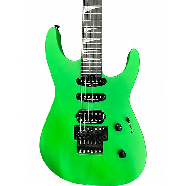 Used Jackson American Series Soloist SL3 Satin Slime Green Solid Body Electric Guitar