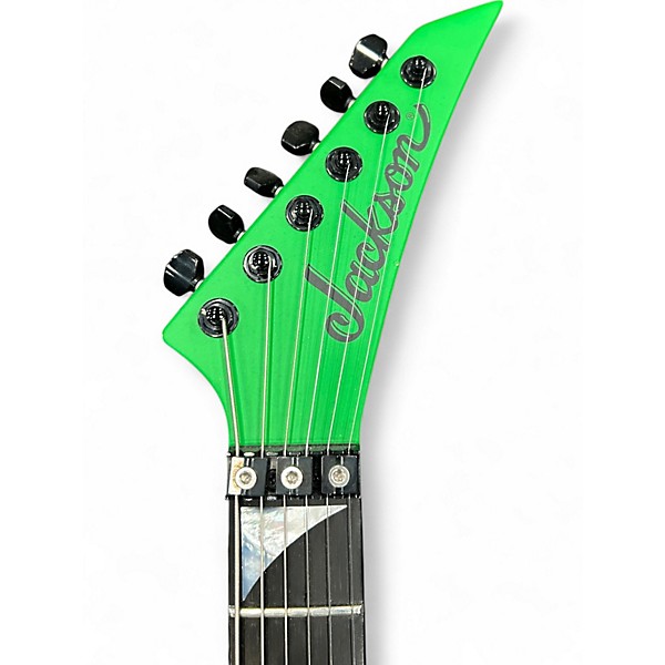 Used Jackson American Series Soloist SL3 Satin Slime Green Solid Body Electric Guitar
