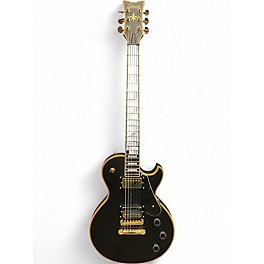 Used Schecter Guitar Research SOLO-II CUSTOM Black and Yellow Solid Body Electric Guitar