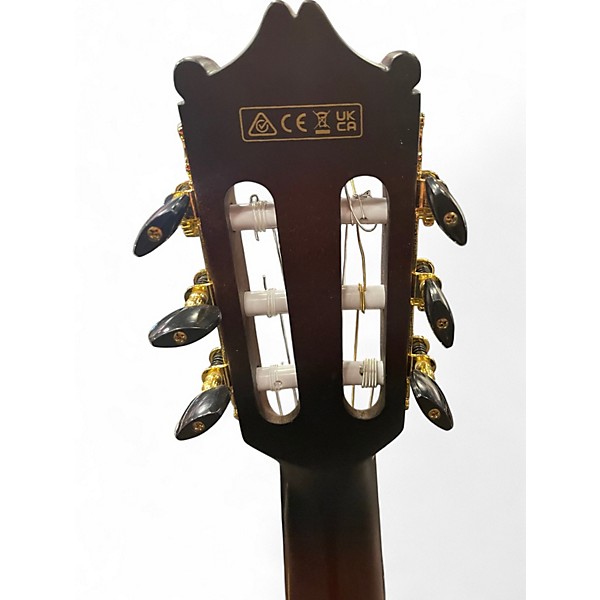 Used Ibanez GA35TCE Black Classical Acoustic Electric Guitar