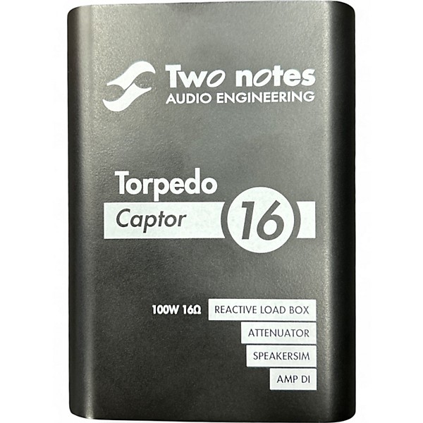 Used Two Notes AUDIO ENGINEERING Torpedo CAPTOR 8 Reactive Loadbox DI Attenuator 8-ohm Power Attenuator