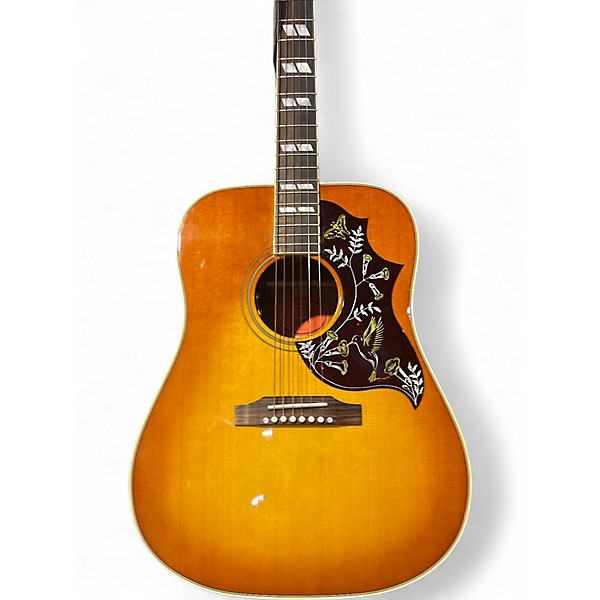 Used Gibson Hummingbird BURST Acoustic Electric Guitar