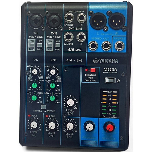 Used Yamaha MG06 Powered Mixer