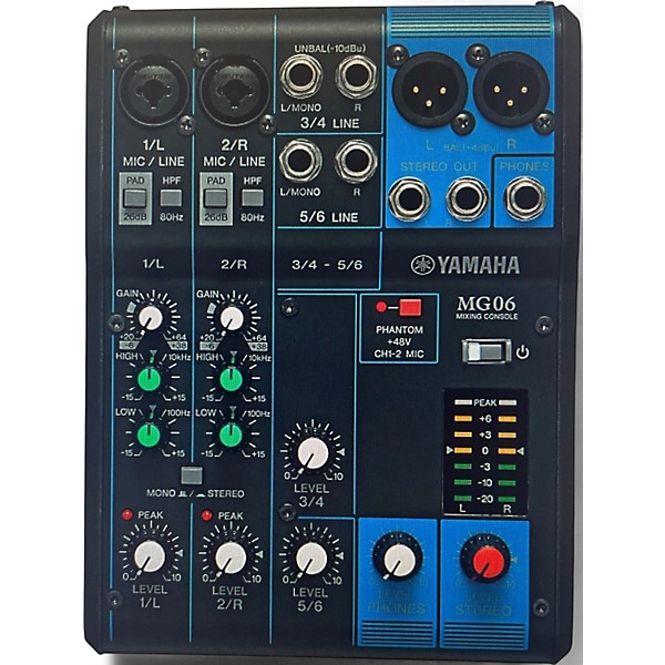 Used Yamaha MG06 Powered Mixer