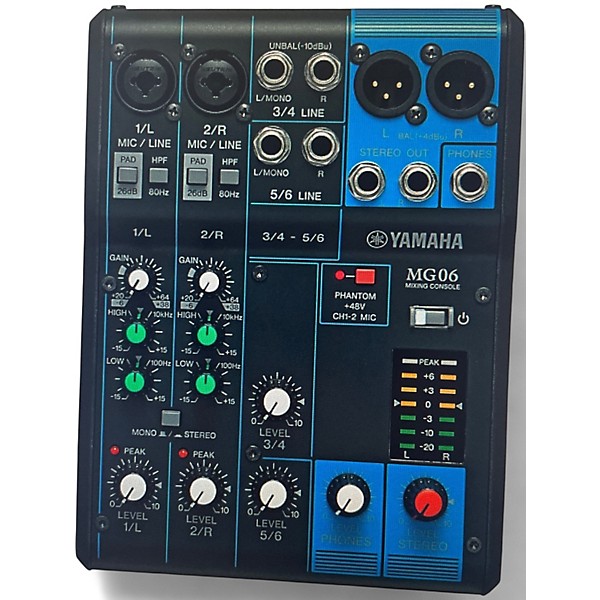 Used Yamaha MG06 Powered Mixer