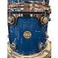 Used DW 5 Piece Collector's Series blue sparkle Drum Kit