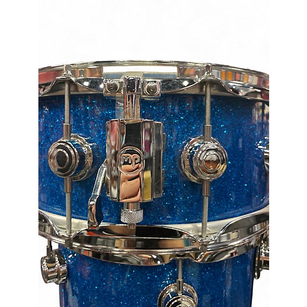 Used DW 5 Piece Collector's Series blue sparkle Drum Kit