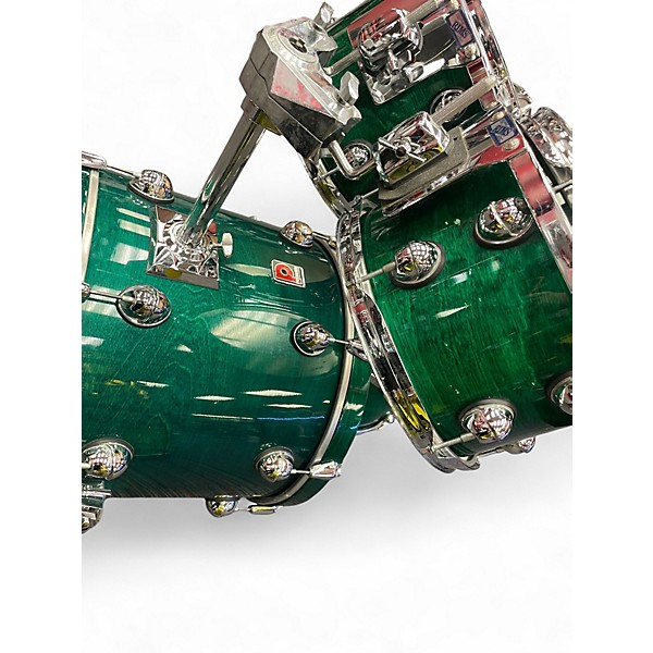 Used Premier 4 Piece genista 4 piece Emerald Green Drum Kit