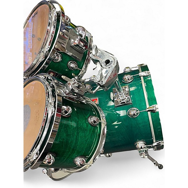 Used Premier 4 Piece genista 4 piece Emerald Green Drum Kit