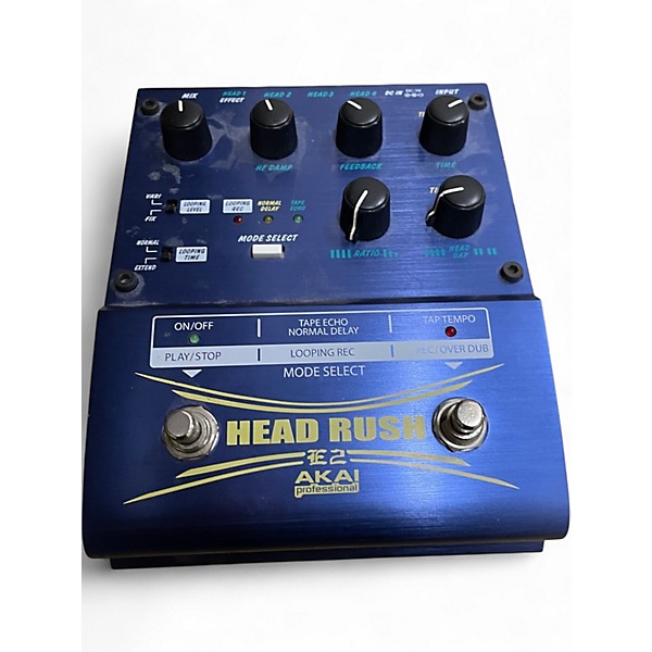 AKAI HEAD RUSH E2 ルーパー　テープエコー　ディレイ　名機 Akai Professional E2 Head Rush Delay/Looper Pedal | Sweetwater