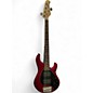 Used Ernie Ball Music Man Stingray HH 5 String Trans Red Electric Bass Guitar thumbnail