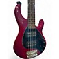 Used Ernie Ball Music Man Stingray HH 5 String Trans Red Electric Bass Guitar