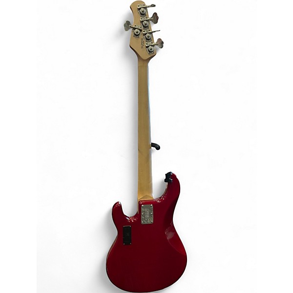 Used Ernie Ball Music Man Stingray HH 5 String Trans Red Electric Bass Guitar