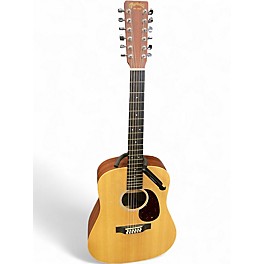 Used Martin DX2e Natural 12 String Acoustic Electric Guitar