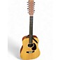 Used Martin DX2e Natural 12 String Acoustic Electric Guitar thumbnail