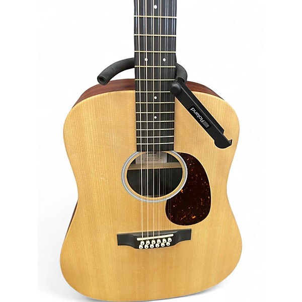 Used Martin DX2e Natural 12 String Acoustic Electric Guitar