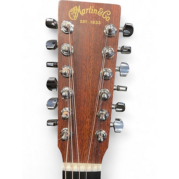 Used Martin DX2e Natural 12 String Acoustic Electric Guitar