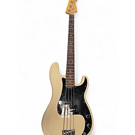 Used 2015 Fender American Standard Precision Bass Cream Electric Bass Guitar