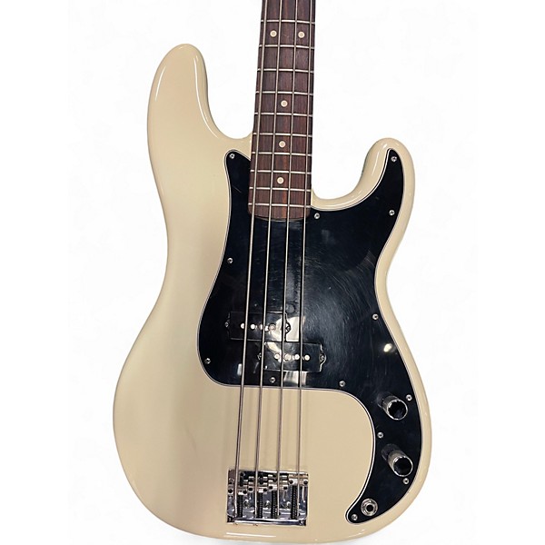 Used 2015 Fender American Standard Precision Bass Cream Electric Bass Guitar