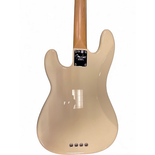 Used 2015 Fender American Standard Precision Bass Cream Electric Bass Guitar