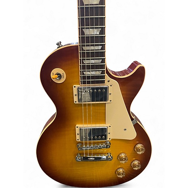 Used Gibson Les Paul Traditional 2 Tone Sunburst Solid Body Electric Guitar