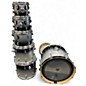 Used PDP by DW 7 Piece Concept Maple 7-Piece Shell Pack  Silver to Black Fade Drum Kit