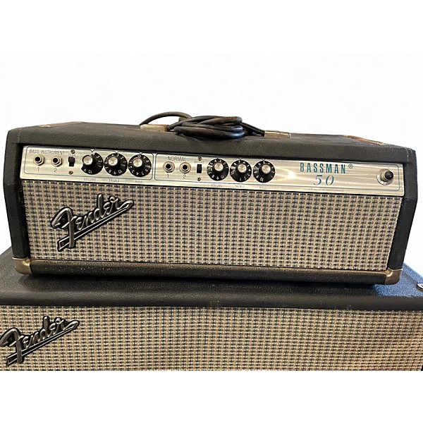 Vintage 1970s Fender BASSMAN 50 HEAD AND CAB Bass Cabinet